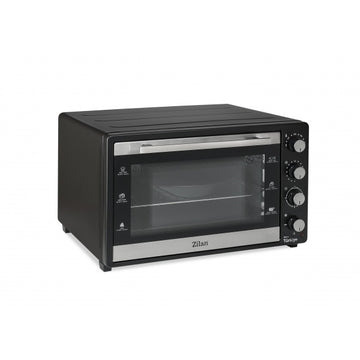 Zilan Cuptor electric ZLN3480, 2500 W, 80 L, ventilator, geam dublu, termostat reglabil, negru