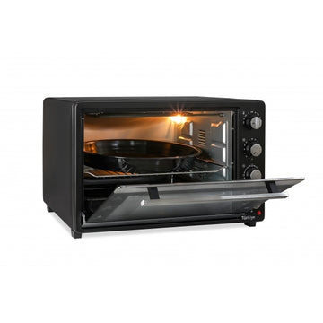 Zilan Cuptor electric ZLN3480, 2500 W, 80 L, ventilator, geam dublu, termostat reglabil, negru