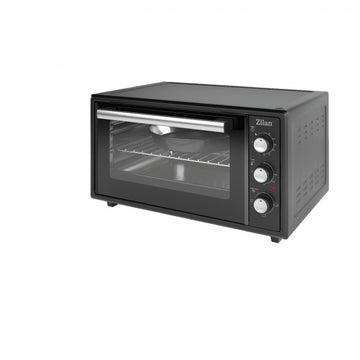 Zilan Cuptor electric ZLN5649, 2000 W, 45 L, 3 trepte putere, termostat reglabil, timer 90 min, interior emailat, negru
