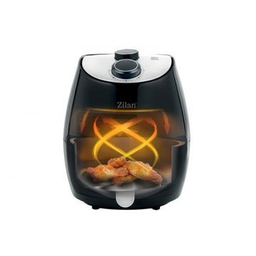 Zilan Friteuza cu aer cald ZLN3598, 1350 W, 2.6 L, Timer 30 min, negru