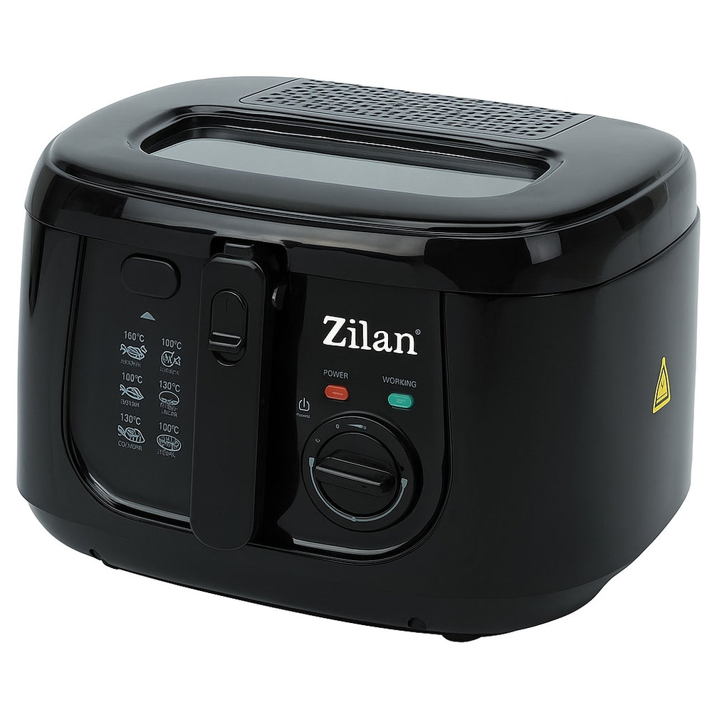 Zilan Friteuza ZLN2317, 1800 W, 2.5 L, cuva teflonata, termostat reglabil, negru