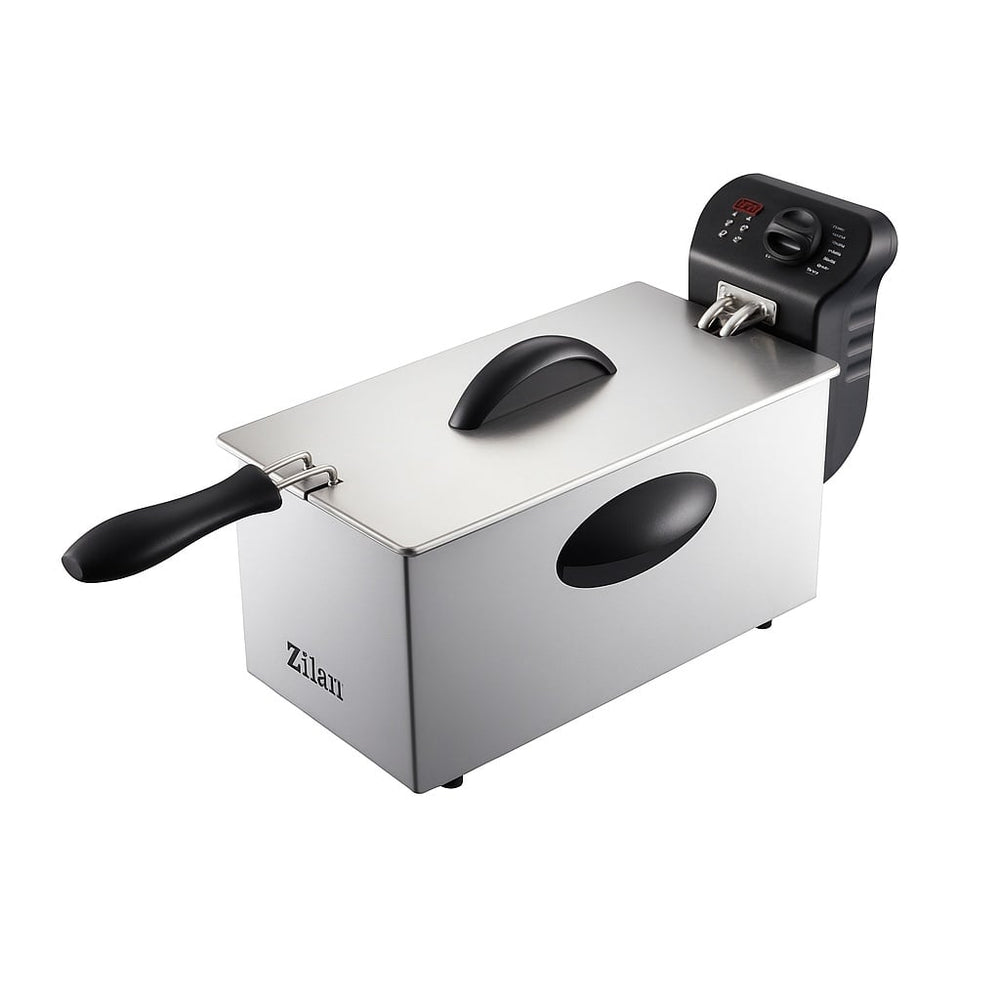 Zilan ZLN1819 – Friteuza 3L, 2180W, termostat reglabil, inox, protectie supraincalzire
