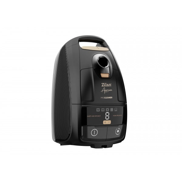 Zilan ZLN4500 - Aspirator cu sac 2400W, 5L, motor cupru, telecomanda, HEPA, afisaj digital, Negru