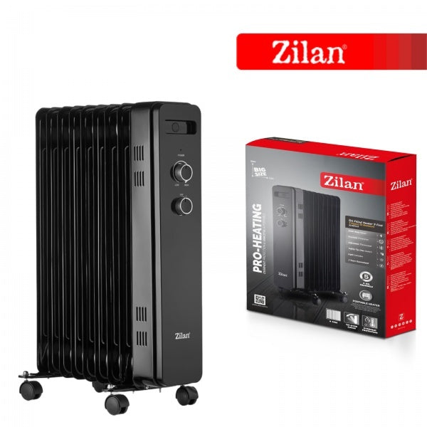 Zilan ZLN8443 – Calorifer electric 2000W cu 9 elementi si termostat reglabil